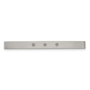 Stainless Steel & Resin Accent Brushed Tie Bar, 5 x 52mm